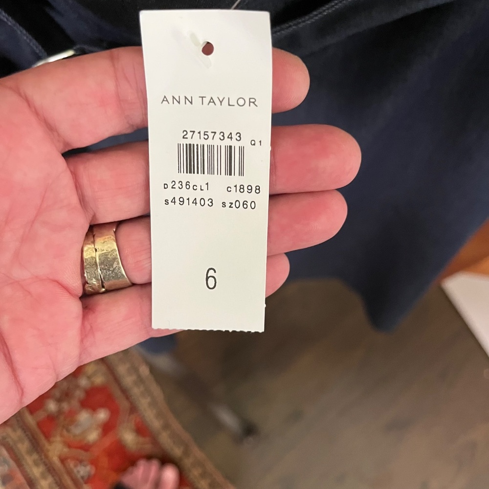 Ann Taylor Denim A-Line Skirt - Picture 4 of 5